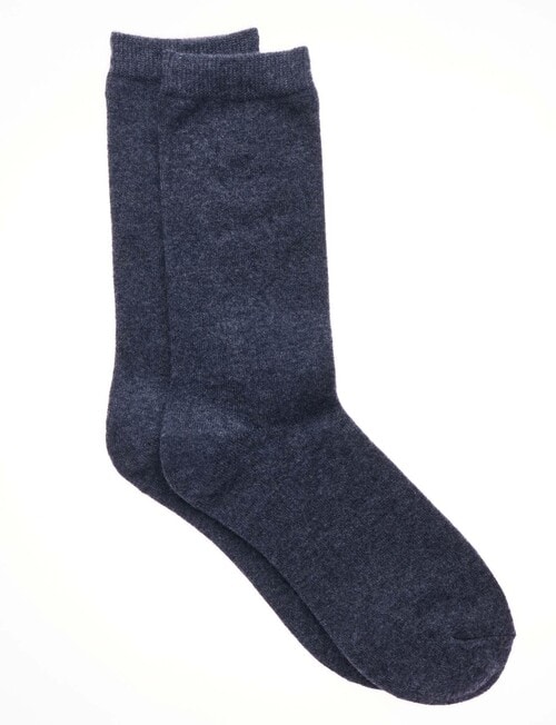 Simon De Winter Winter Warm Crew Sock, Charcoal Marle product photo View 02 L
