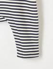 Teeny Weeny Knit Overalls, Navy Stripe product photo View 03 S