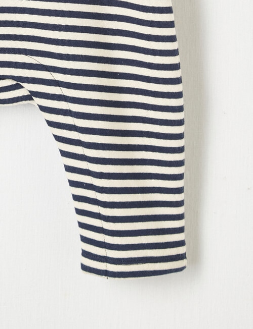 Teeny Weeny Knit Overalls, Navy Stripe product photo View 03 L