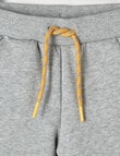 Teeny Weeny Fleece Track Pant, Grey Marle product photo View 02 S