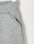 Teeny Weeny Fleece Track Pant, Grey Marle product photo View 04 S