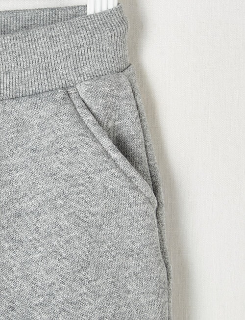 Teeny Weeny Fleece Track Pant, Grey Marle product photo View 04 L