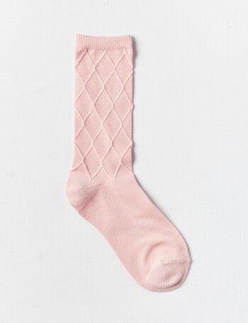 Simon De Winter Winter Warm Crew Sock, Diamond Blush product photo
