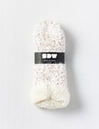 Simon De Winter Sherpa Lined Home Socks, Neutrals product photo View 02 S