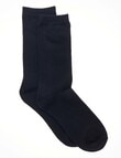 Simon De Winter Winter Warm Crew Socks, Black product photo View 02 S