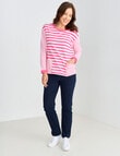 Line 7 Stripes Process Top, Pink & White product photo View 03 S