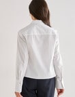 Ella J Classic Cotton Shirt, White product photo View 02 S