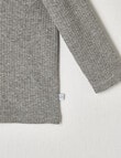 Teeny Weeny Long-Sleeve Rib Tee, Grey Marle product photo View 03 S