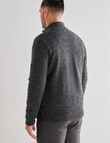 Kauri Trail Austin Zip Through Sweater, Charcoal Marle product photo View 02 S
