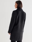 Oliver Black Single Button Top Coat, Black product photo View 02 S