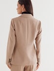 Oliver Black Long Sleeve Blazer, Camel product photo View 02 S