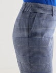 Oliver Black Straight Leg Pant, Blue Check product photo View 04 S