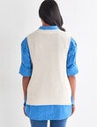 Zest Knit Vest, Ecru product photo View 02 S