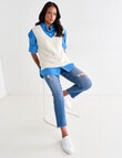 Zest Knit Vest, Ecru product photo View 03 S
