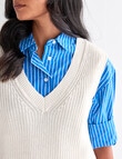 Zest Knit Vest, Ecru product photo View 04 S