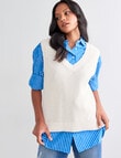 Zest Knit Vest, Ecru product photo View 05 S