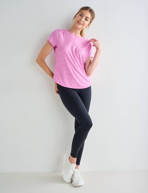 Superfit Short Sleeve Limitless Tee, Fuchsia product photo View 03 L