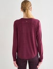 Superfit Long Sleeve Limitless Tee, Aubergine product photo View 02 S