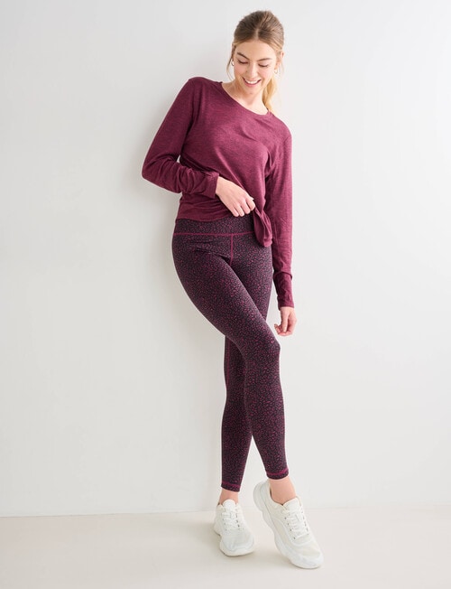 Superfit Long Sleeve Limitless Tee, Aubergine product photo View 03 L