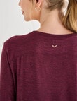Superfit Long Sleeve Limitless Tee, Aubergine product photo View 05 S