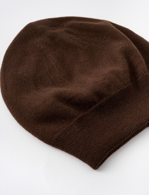 Boston + Bailey Double Lined Beanie, Chocolate product photo View 02 L