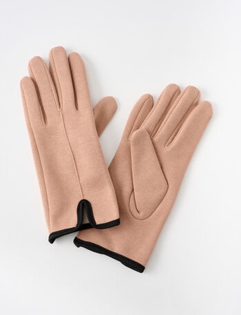 Boston + Bailey Fleece Lined Gloves, Beige product photo
