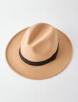 Whistle Accessories Felt Brixton Brim Hat, Tan product photo View 03 S