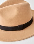 Whistle Accessories Felt Brixton Brim Hat, Tan product photo View 04 S