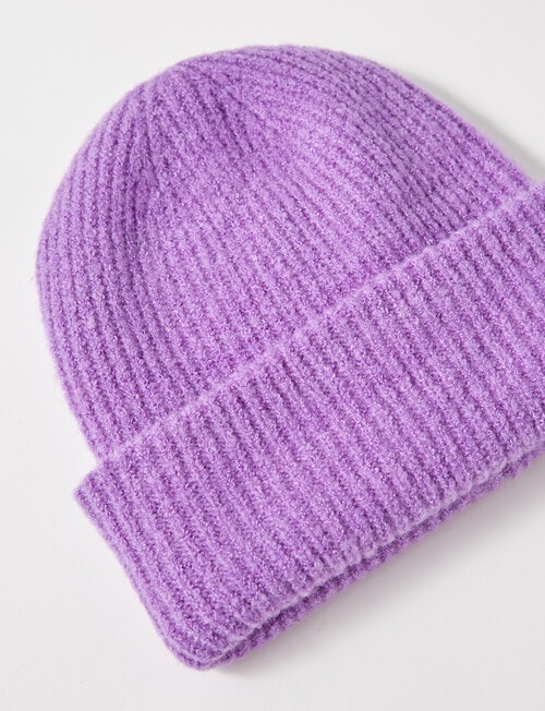 Whistle Accessories Ribbed Beanie, Amethyst product photo View 02 L
