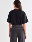 Mineral Boxy Tee, Black product photo View 02 S