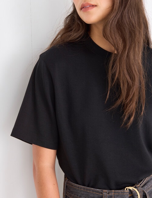 Mineral Boxy Tee, Black product photo View 04 L