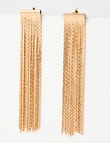 Whistle Accessories Snake Curtain Drop Earring, Imitation Gold product photo View 02 S
