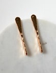 Whistle Accessories Linear Molten Drop Earring, Imitation Gold product photo View 02 S