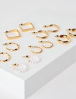 Whistle Accessories Earring Medley, 6-Pack, Imitation Gold product photo View 02 S