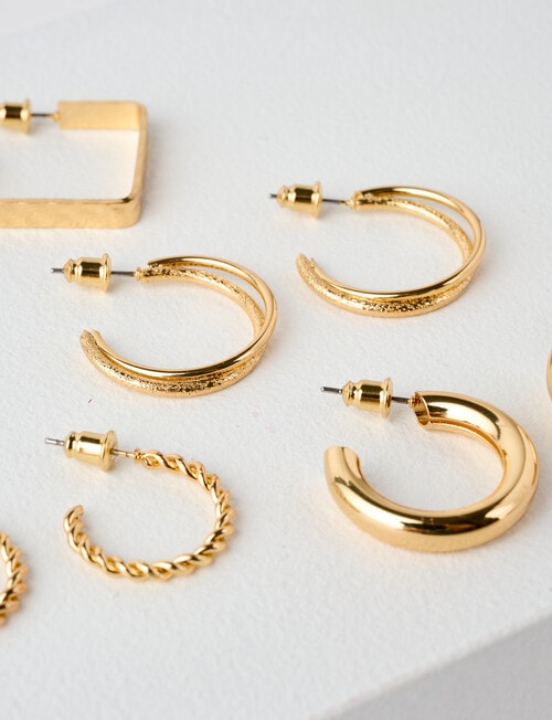 Whistle Accessories Earring Medley, 6-Pack, Imitation Gold product photo View 03 L
