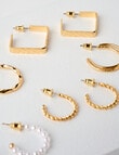 Whistle Accessories Earring Medley, 6-Pack, Imitation Gold product photo View 04 S