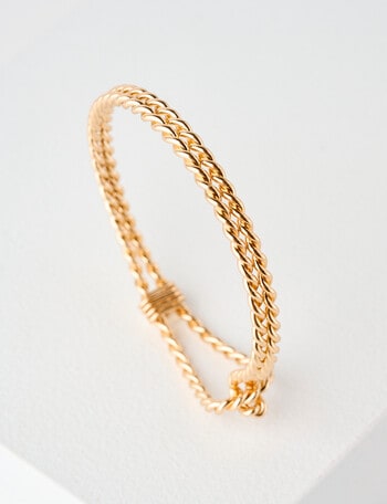 Whistle Accessories Rope Link Bangle, Imitation Gold product photo