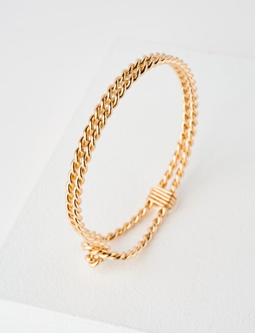 Whistle Accessories Rope Link Bangle, Imitation Gold product photo View 03 L