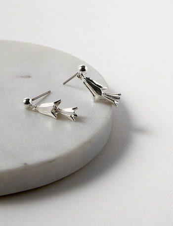 Whistle Accessories Bluebell Drop Earring, Imitation Silver product photo
