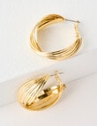 Whistle Accessories Vintage Twist Huggies, Imitation Gold product photo View 03 S