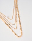Whistle Accessories Multi-Layer Chain and Pearl Necklace, Imitation Gold product photo View 03 S