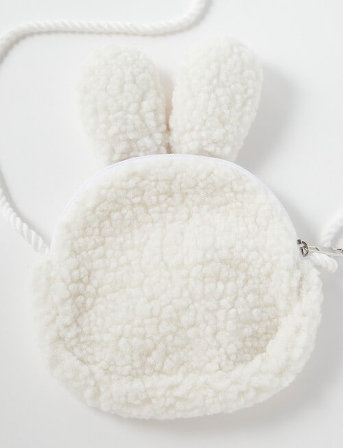 Mac & Ellie Bunny Purse,White product photo View 02 L