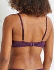 Perfects Be Free Plunge Bra, Midnight Plum, B-DD product photo View 02 S