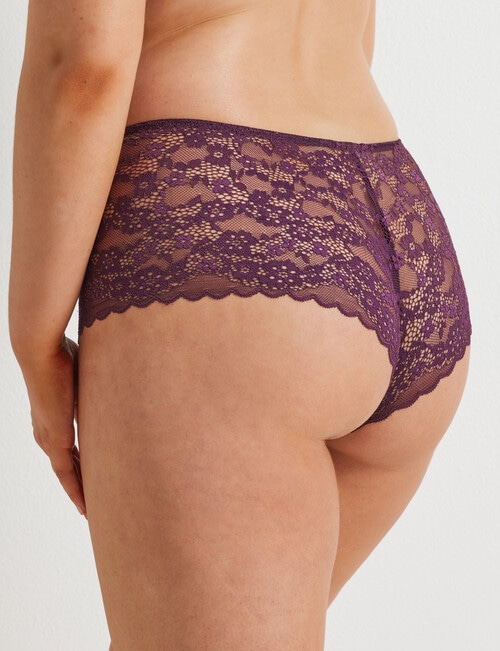 Perfects Be Free Lace Short Brief, Midnight Plum, 10-18 product photo View 02 L