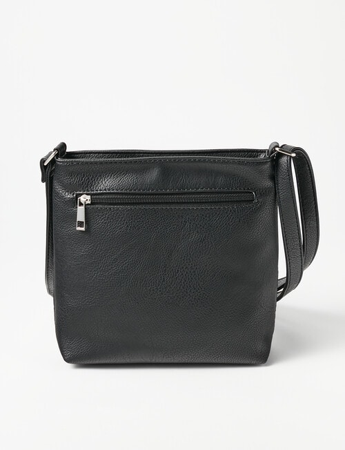 Pronta Moda Paisley Crossbody Bag, Black product photo View 03 L