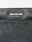 Pronta Moda Paisley Crossbody Bag, Black product photo View 04 S