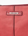 Pronta Moda Stitch Detail Esme Crossbody Bag, Red product photo View 03 S