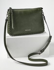 Pronta Moda Braided Handle Nora Shoulder Bag, Olive product photo View 02 S