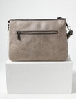 Pronta Moda Braided Handle Nora Shoulder Bag, Stone product photo View 05 S