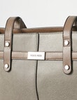 Pronta Moda Maggie Contrast Tote, Oyster & Metallic product photo View 04 S